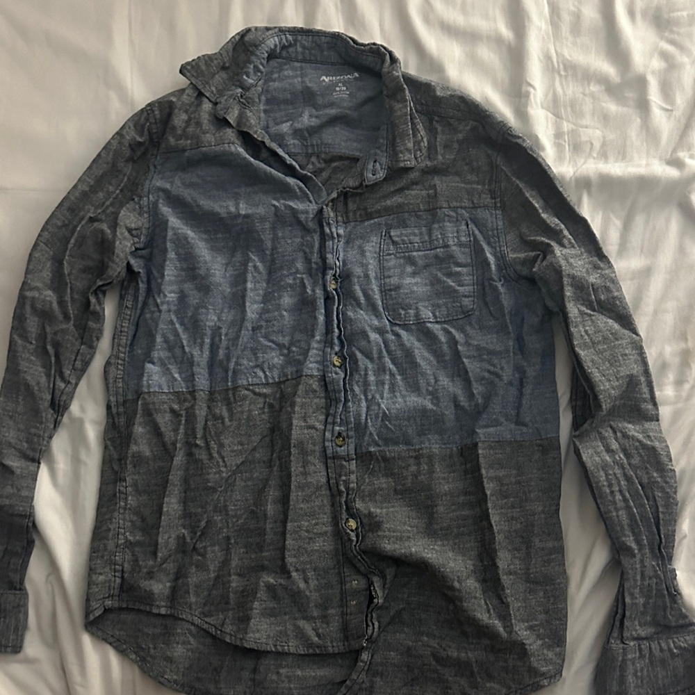Boys  Two-Tone Button-Up Shirt